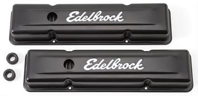 Edelbrock Edelbrock Signature Series Black Valve Covers 4443 Autofit