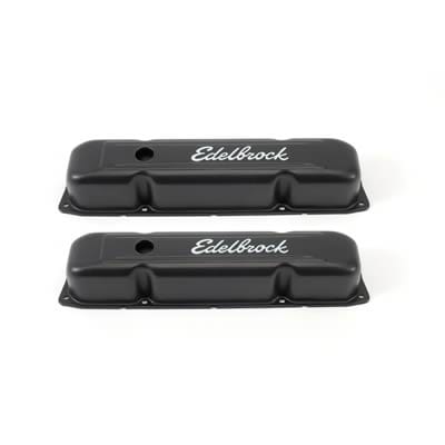 Edelbrock Edelbrock Signature Series Black Valve Covers 4493 Autofit
