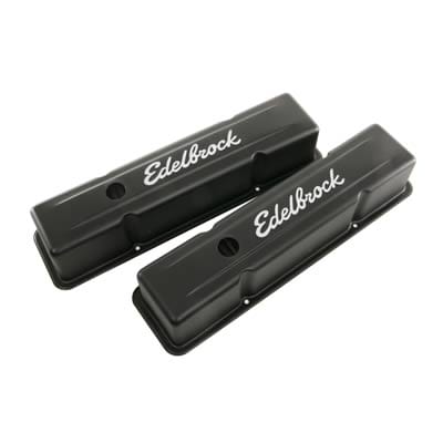 Edelbrock Edelbrock Signature Series Black Valve Covers 4643 Autofit