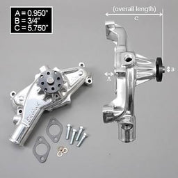 Edelbrock Edelbrock Victor Series High Performance Street Mechanical Water Pumps 8862 Autofit