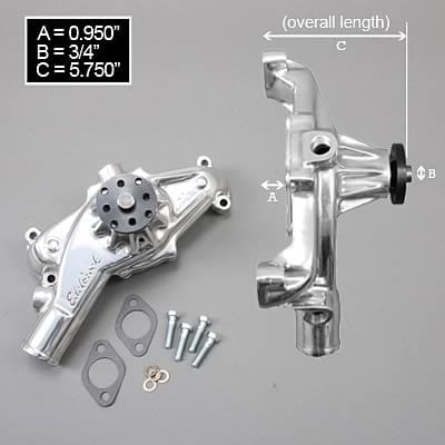 Edelbrock Edelbrock Victor Series High Performance Street Mechanical Water Pumps 8862 Autofit