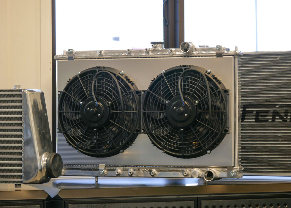 Fenix Cooling Performance Fans & Shrouds Polished Mitsubishi Galant VR-4 4G63 Fan Shroud Kit Autofit