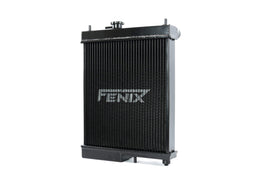 Fenix Cooling Performance Radiator Polished / With [Fenix 12" 120W] Mitsubishi Lancer Evo VII, VIII & IX 4G63 [Half Size] Autofit