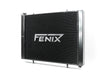 Fenix Cooling Performance Radiator Polished / With x1 Fenix 16" 120W Nissan Cefiro A31 & Laurel C33 RB20 & RB25 1988-1994 [Cross-Flow] Autofit