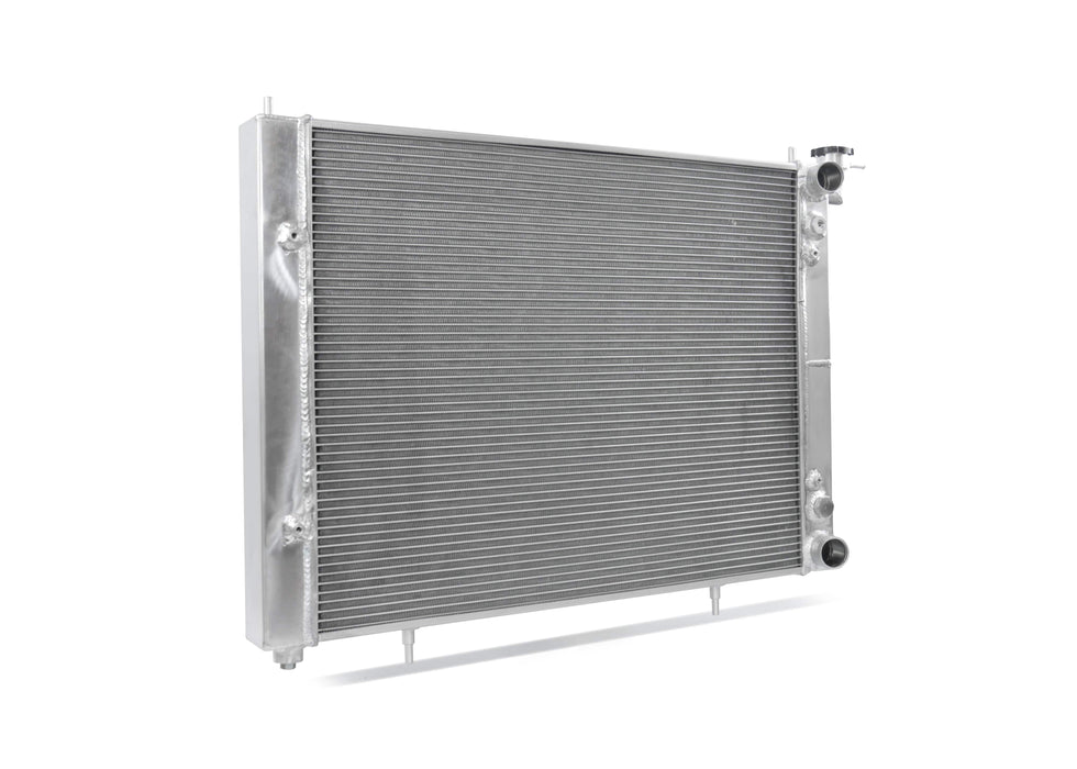 Fenix Cooling Performance Radiator Polished / With x1 SPAL 16" 2024CFM Nissan Laurel C34 & C35 RB20 & RB25 1993-2002 [Cross-Flow] Autofit