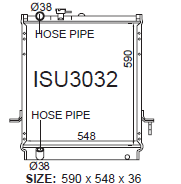 Fenix Cooling Radiator 1994-02 ELF NQR500 [TRUCK] Autofit
