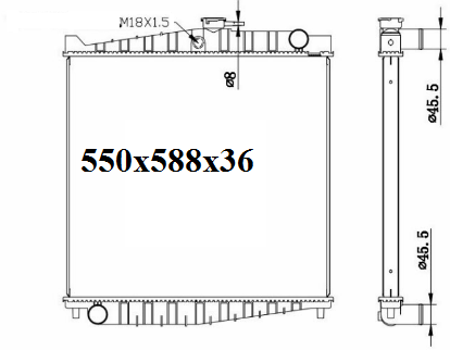 Fenix Cooling Radiator 1994 up Nissan Condor UD [TRUCK] Autofit