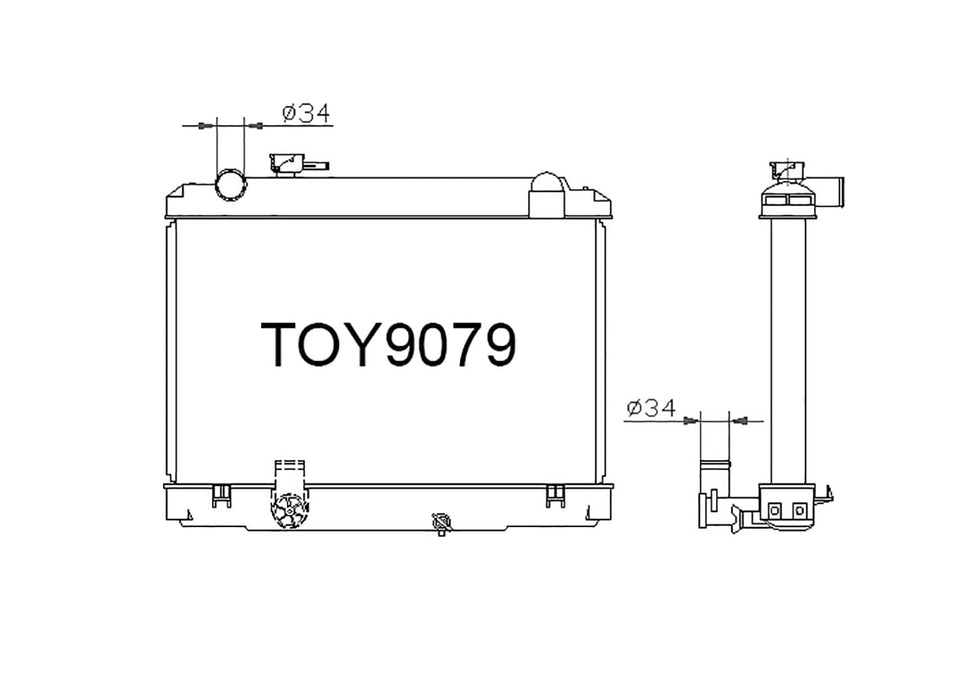 Fenix Cooling Radiator 1995-99 Quick Delivery DYNA / Toyoace LY112 [TRUCK] Autofit