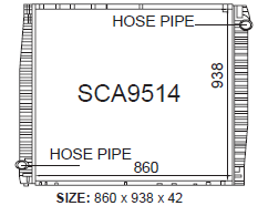 Fenix Cooling Radiator 1995 up R T Series [TRUCK] Autofit