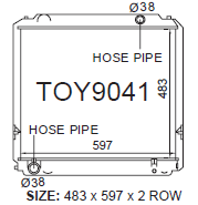 Fenix Cooling Radiator 1996-98 DYNA [TRUCK] Autofit
