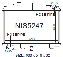 Fenix Cooling Radiator 1996-99 CONDOR FD [TRUCK] Autofit