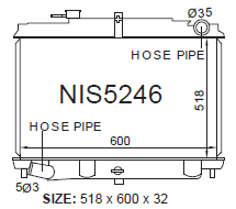 Fenix Cooling Radiator 1996-99 CONDOR FD [TRUCK] Autofit