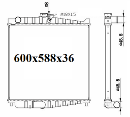 Fenix Cooling Radiator 1996+ Nissan Condor UD [TRUCK] Autofit