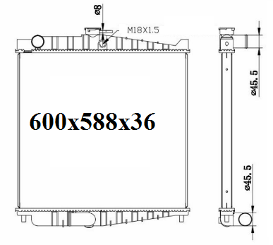 Fenix Cooling Radiator 1996+ Nissan Condor UD [TRUCK] Autofit