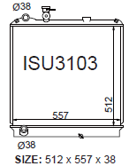 Fenix Cooling Radiator 2007 up Isuzu NPS 300 [TRUCK] Autofit
