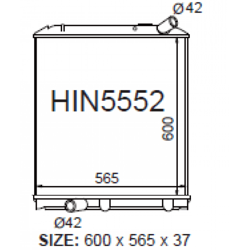 Fenix Cooling Radiator Automatic 2005-07 Ranger Dutro [TRUCK] Autofit