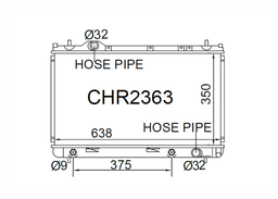 Fenix Cooling Radiator Chrysler / Dodge Neon [MK2] 1.6L & 2.0L Petrol 2000-2006 Autofit