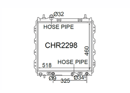 Fenix Cooling Radiator Chrysler PT Cruiser 2.4L Petrol 2001-2010 Autofit