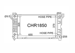 Fenix Cooling Radiator Chrysler Voyager NS [MK3] 3.3L & 3.8L V6 Petrol 1996-2000 [Single Oil Cooler] Autofit