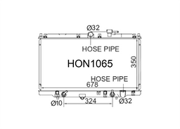 Fenix Cooling Radiator Honda Accord CD Petrol 1994-1997 [26mm Core] Autofit
