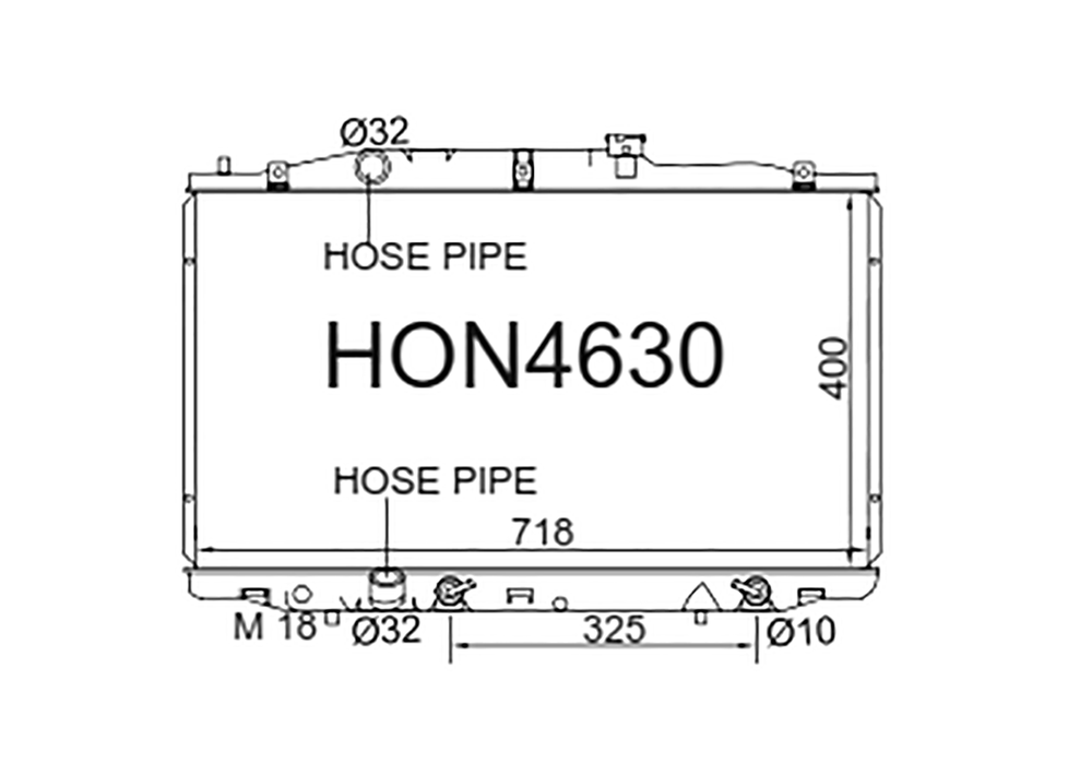 Fenix Cooling Radiator Honda Accord CM 2.4L Petrol 2003-2007 Autofit