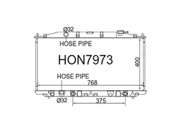 Fenix Cooling Radiator Honda Accord Euro CU Petrol 2008-2015 Autofit