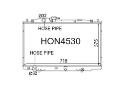 Fenix Cooling Radiator Honda Accord / Inspire CM 3.0L V6 Petrol 2003-2007 Autofit
