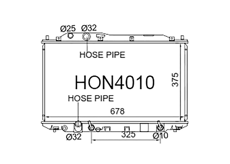 Fenix Cooling Radiator Honda Civic FD 1.8L & Civic Type R FD2 2.0L Petrol 2006-2011 Autofit