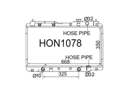 Fenix Cooling Radiator Honda CR-V RD Petrol 1995-2001 Autofit