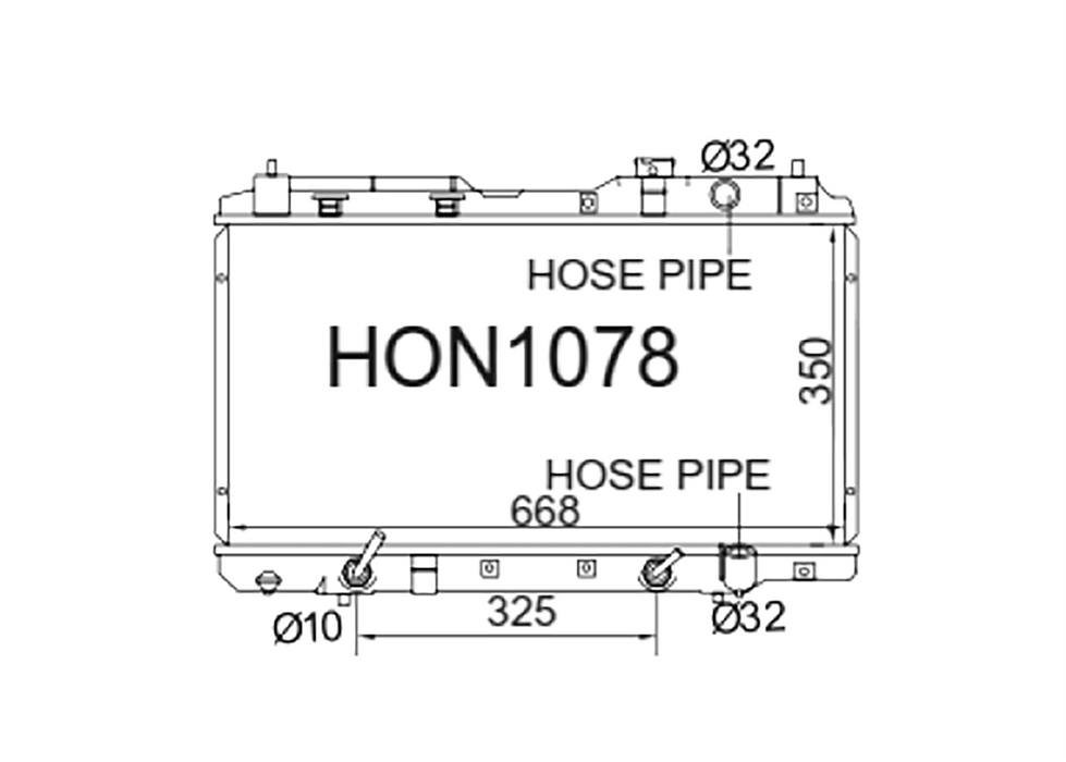 Fenix Cooling Radiator Honda CR-V RD Petrol 1995-2001 Autofit