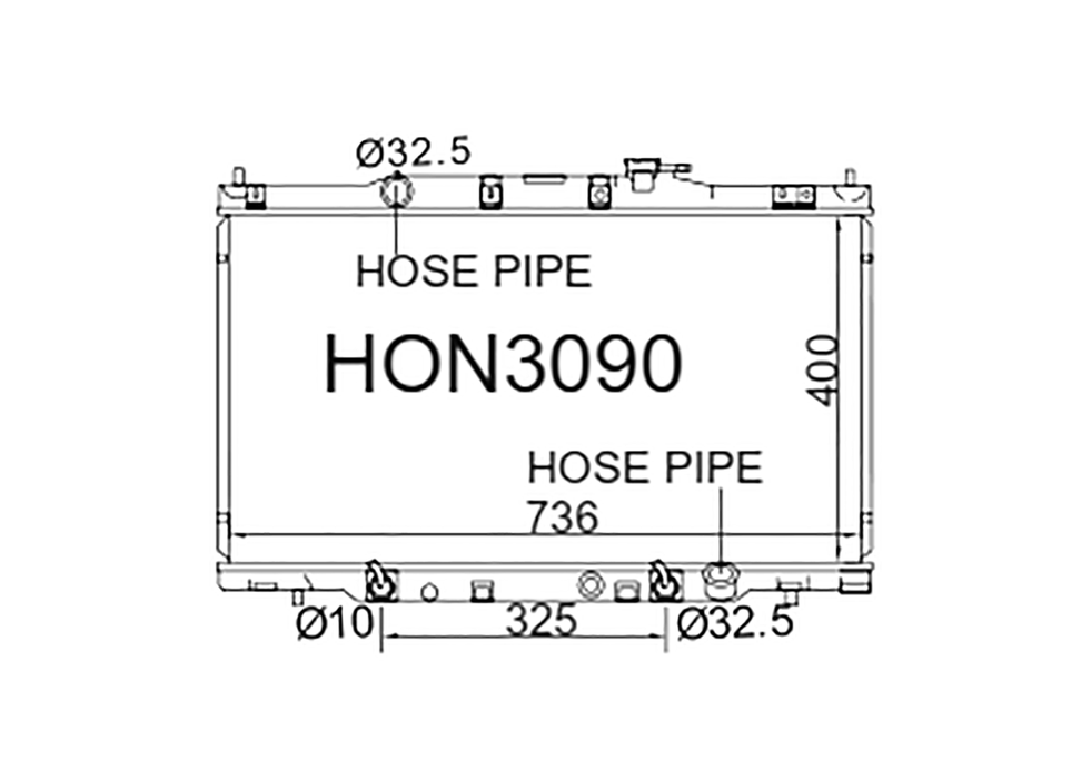 Fenix Cooling Radiator Honda CR-V RD4-RD7 Petrol & Diesel 2001-2006 Autofit