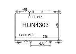 Fenix Cooling Radiator Honda CR-V (RE) 2.0L / 2.4L Petrol 2006-2011 Autofit