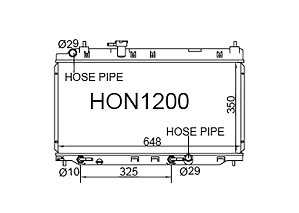 Fenix Cooling Radiator Honda Fit GD 2001-2008 Autofit