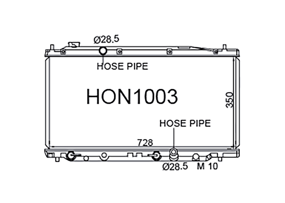Fenix Cooling Radiator Honda Fit GE6 & City 2007-2014 Autofit