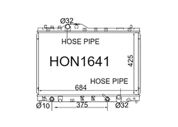 Fenix Cooling Radiator Honda Inspire / Saber UA 1998-2003 Autofit