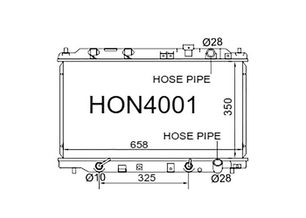 Fenix Cooling Radiator Honda Integra DB / DC 1.6L Petrol 1993-2001 Autofit