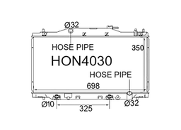 Fenix Cooling Radiator Honda Integra & Integra Type R DC5 2.0L Petrol 2001-2006 Autofit
