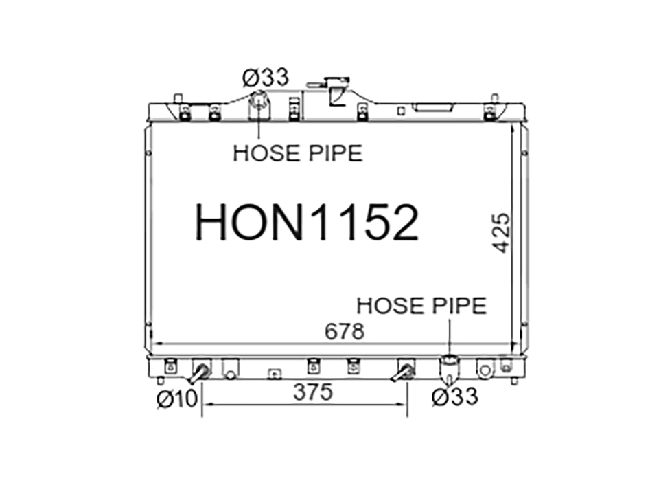 Fenix Cooling Radiator Honda Legend KA7 / KA8 1990-1995 Autofit