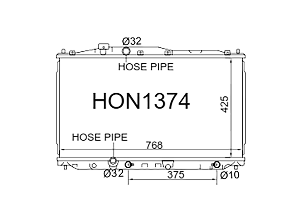 Fenix Cooling Radiator Honda Odyssey RB1 / RB2 2003-2008 Autofit