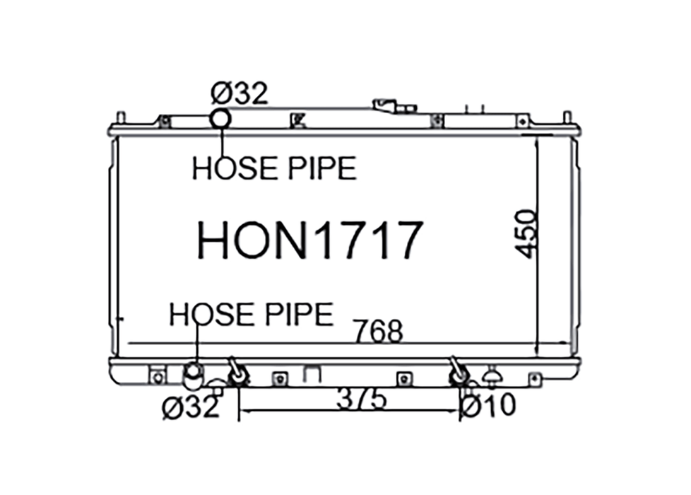Fenix Cooling Radiator Honda Odyssey RL1 1999-2001 Autofit