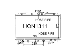 Fenix Cooling Radiator Honda Prelude 1991-1996 Autofit
