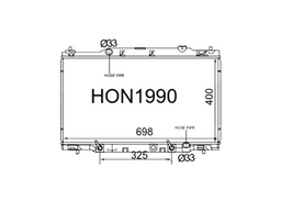 Fenix Cooling Radiator Honda Stream RN 2.0L Petrol 2000-2006 Autofit
