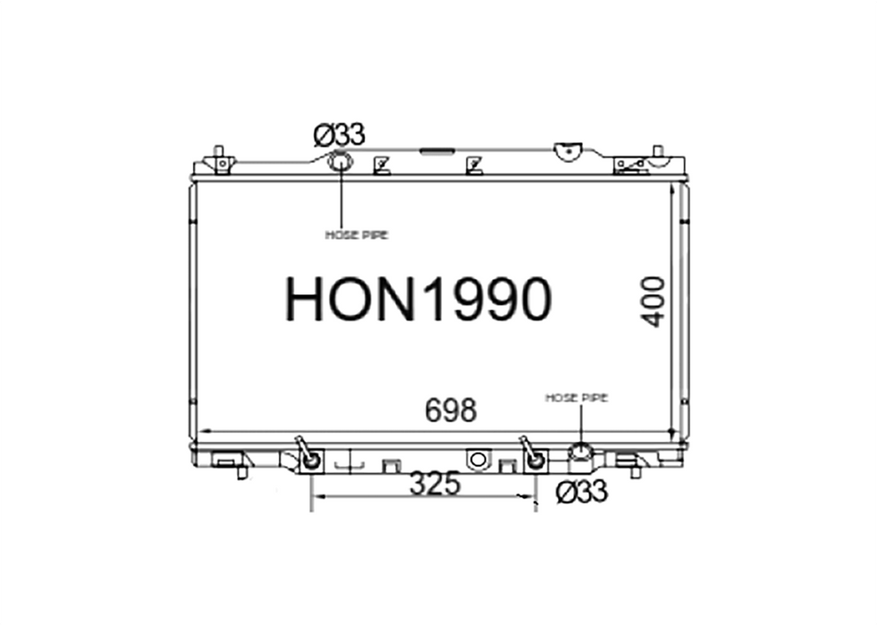 Fenix Cooling Radiator Honda Stream RN 2.0L Petrol 2000-2006 Autofit