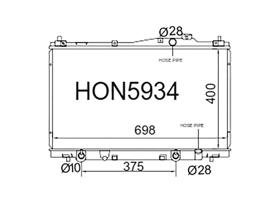 Fenix Cooling Radiator Honda Stream RN1 1.7L Petrol 2000-2006 Autofit