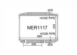 Fenix Cooling Radiator Mercedes S Class W126 4.2L & 5.0L V8 Petrol 1981-1991 Autofit