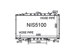 Fenix Cooling Radiator Nissan Avenir GT W10 SR20DET 1990-1994 Autofit