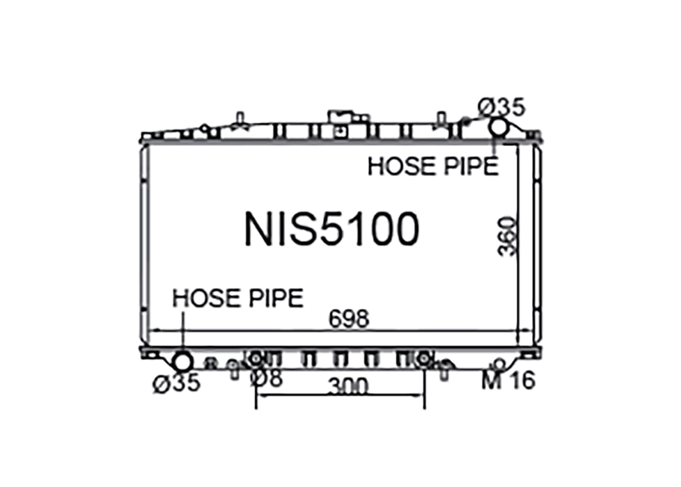Fenix Cooling Radiator Nissan Avenir GT W10 SR20DET 1990-1994 Autofit