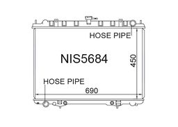 Fenix Cooling Radiator Nissan X-Trail T30 & Serena / Largo C24 2.0L SR20 Petrol 1999-2007 Autofit