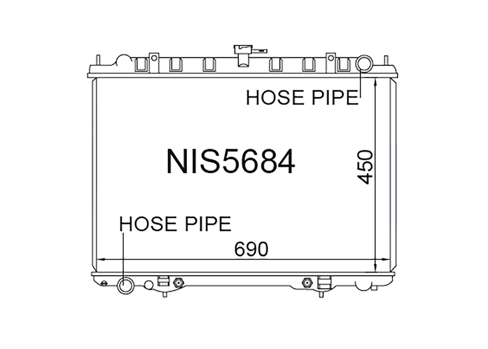 Fenix Cooling Radiator Nissan X-Trail T30 & Serena / Largo C24 2.0L SR20 Petrol 1999-2007 Autofit