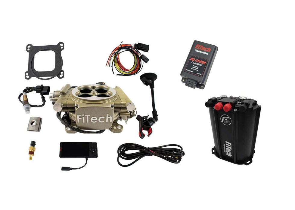 FiTech Fuel Injection FiTech Easy Street 600 HP EFI System Force Fuel/Go-Spark Fuel Injection Master Kits 93555 Autofit